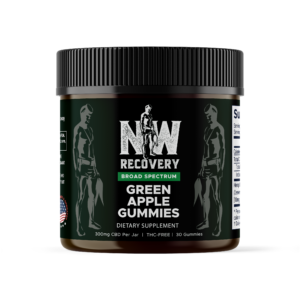 Broad Spectrum Green Apple CBD Gummies - Naked Warrior Recovery