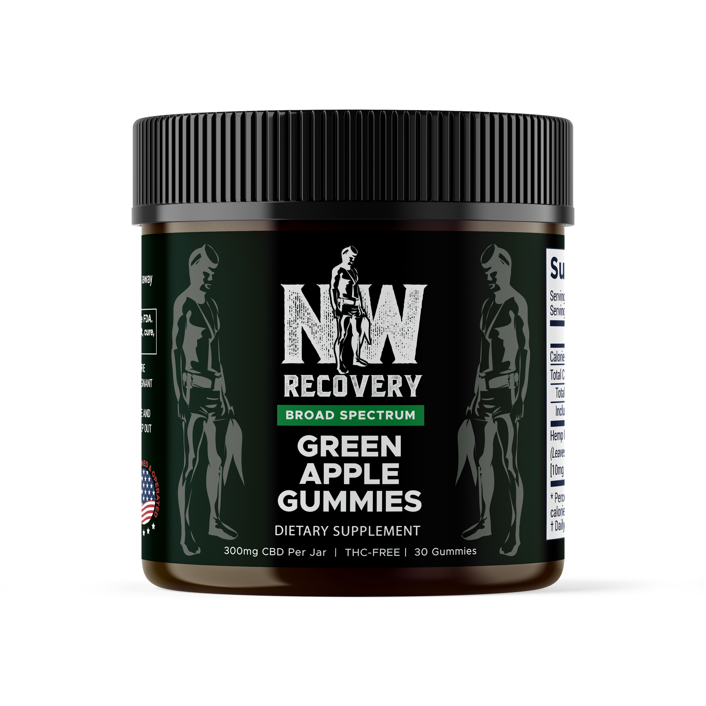 CBD broad spectrum Gummies: Organic Green apple – AMADA