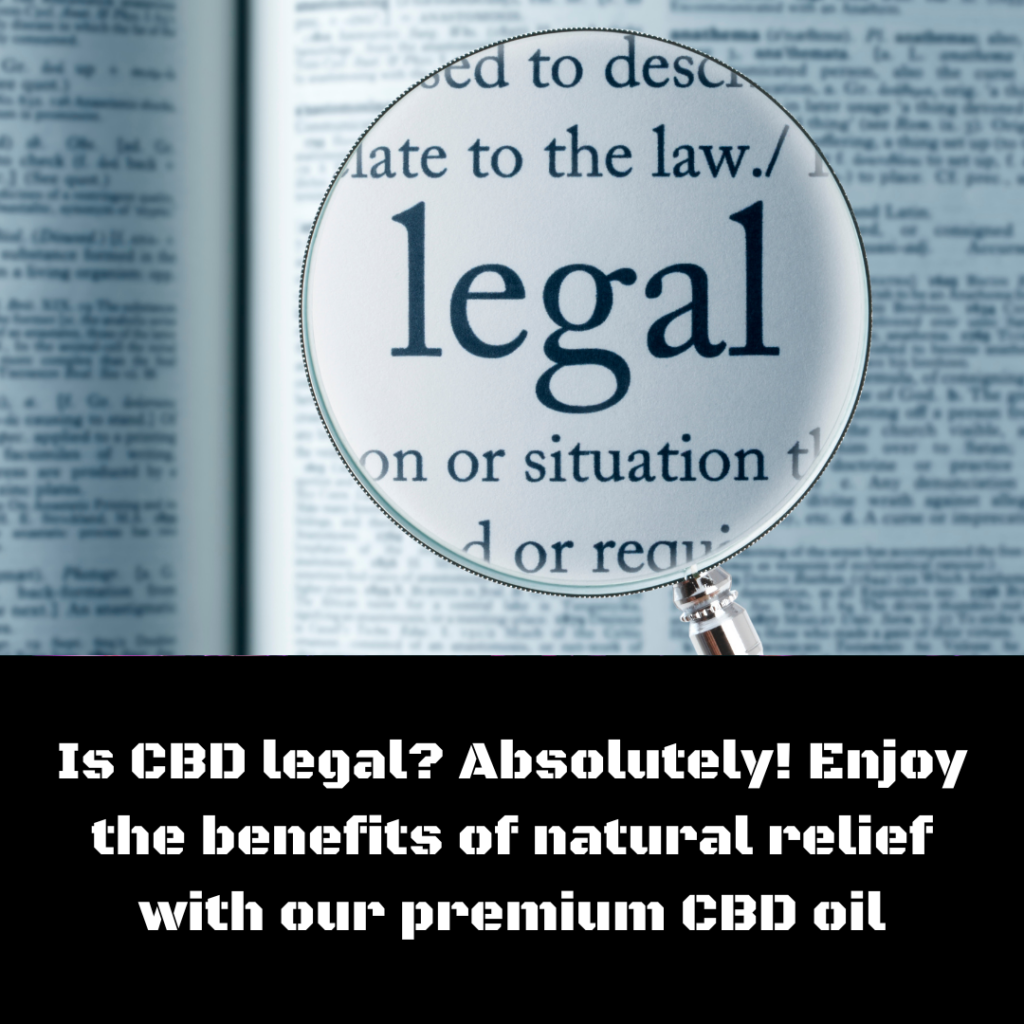 Is CBD legal? In the US, CBD oil is legal as long as it is derived from hemp and contains less than 0.3% THC