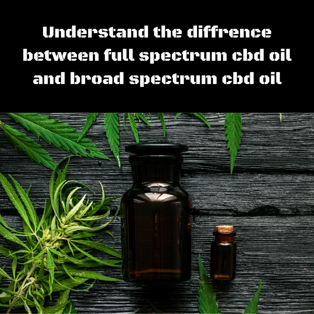 Understand the difference between full spectrum CBD oil and broad spectrum CBD oil